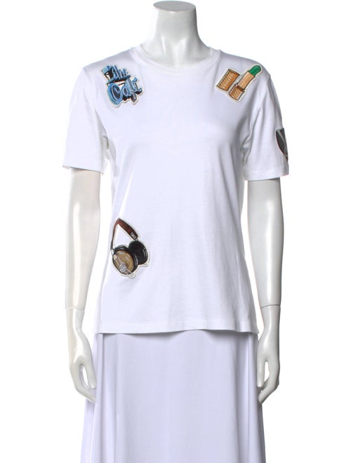 Louis Vuitton Graphic Print Crew Neck T-Shirt