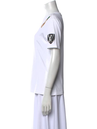 Louis Vuitton Graphic Print Crew Neck T-Shirt