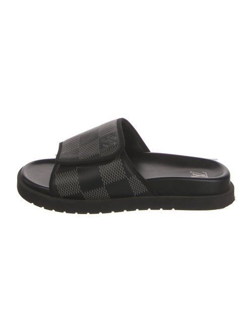 Louis Vuitton LV Monogram Leather Slides