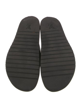 Louis Vuitton LV Monogram Leather Slides