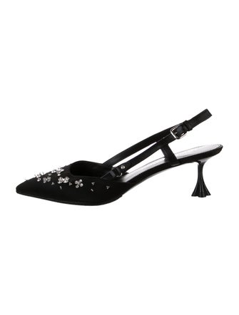 Louis Vuitton LV Monogram Canvas Slingback Pumps