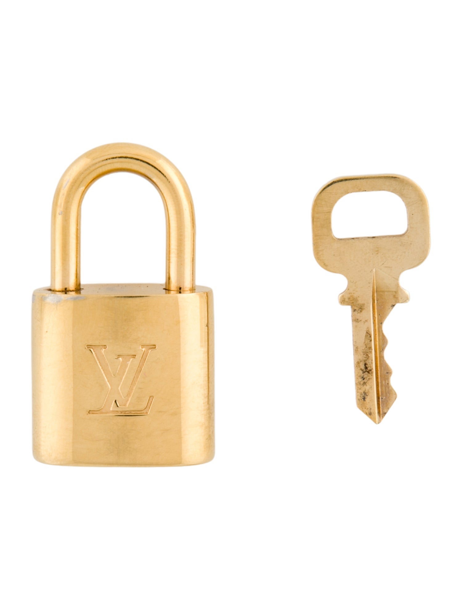 Louis Vuitton Brass Lock & Key Set