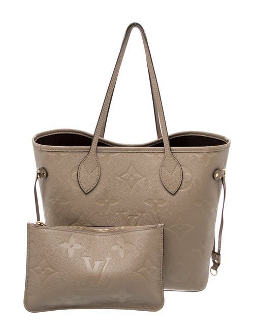 Louis Vuitton Empreinte Leather Neverfull w/Pouch MM