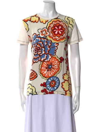 Louis Vuitton Silk Floral Print T-Shirt