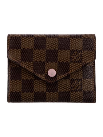 Louis Vuitton 2021 Damier Ebene Pattern Victorine Wallet