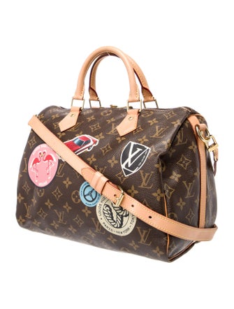 Louis Vuitton LV Monogram World Tour Speedy Bandouliere 30