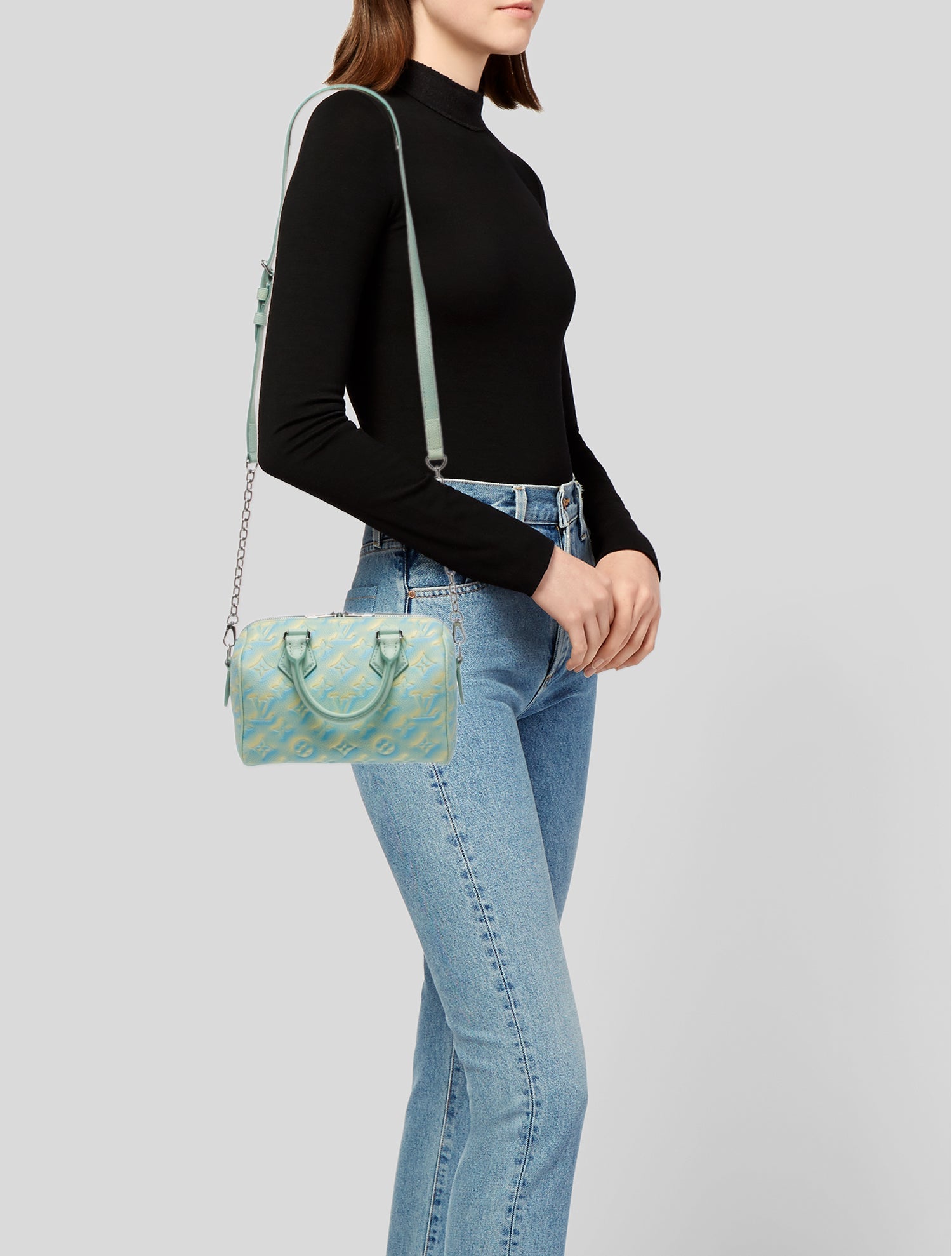 Louis Vuitton LV Monogram Speedy Bandouliere 20