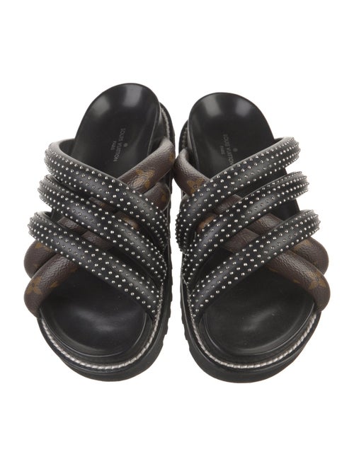 Louis Vuitton Leather Printed Slides
