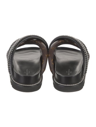 Louis Vuitton Leather Printed Slides