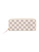 Louis Vuitton Damier Azur Pattern Coated Canvas Clemence Wallet