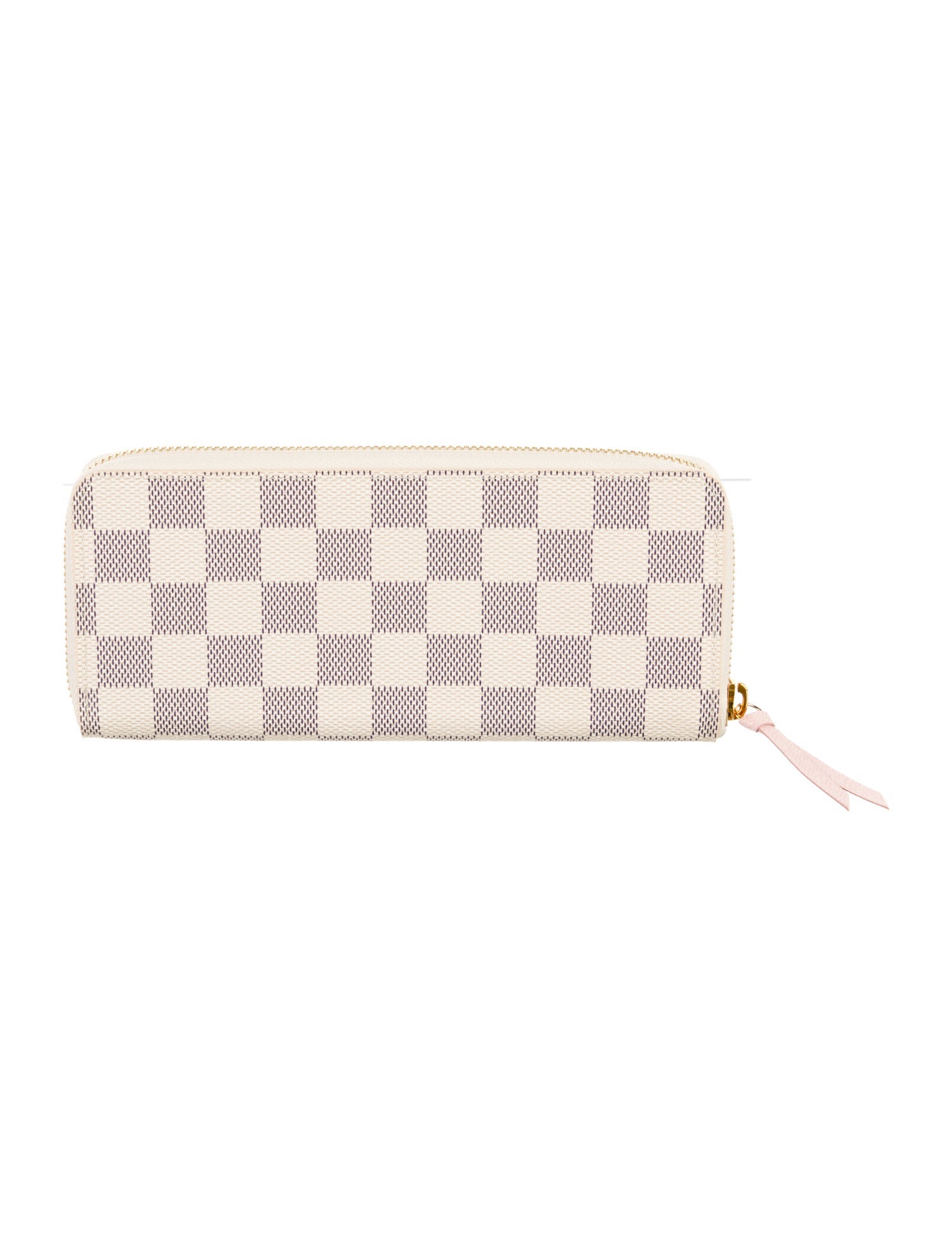 Louis Vuitton Damier Azur Pattern Coated Canvas Clemence Wallet
