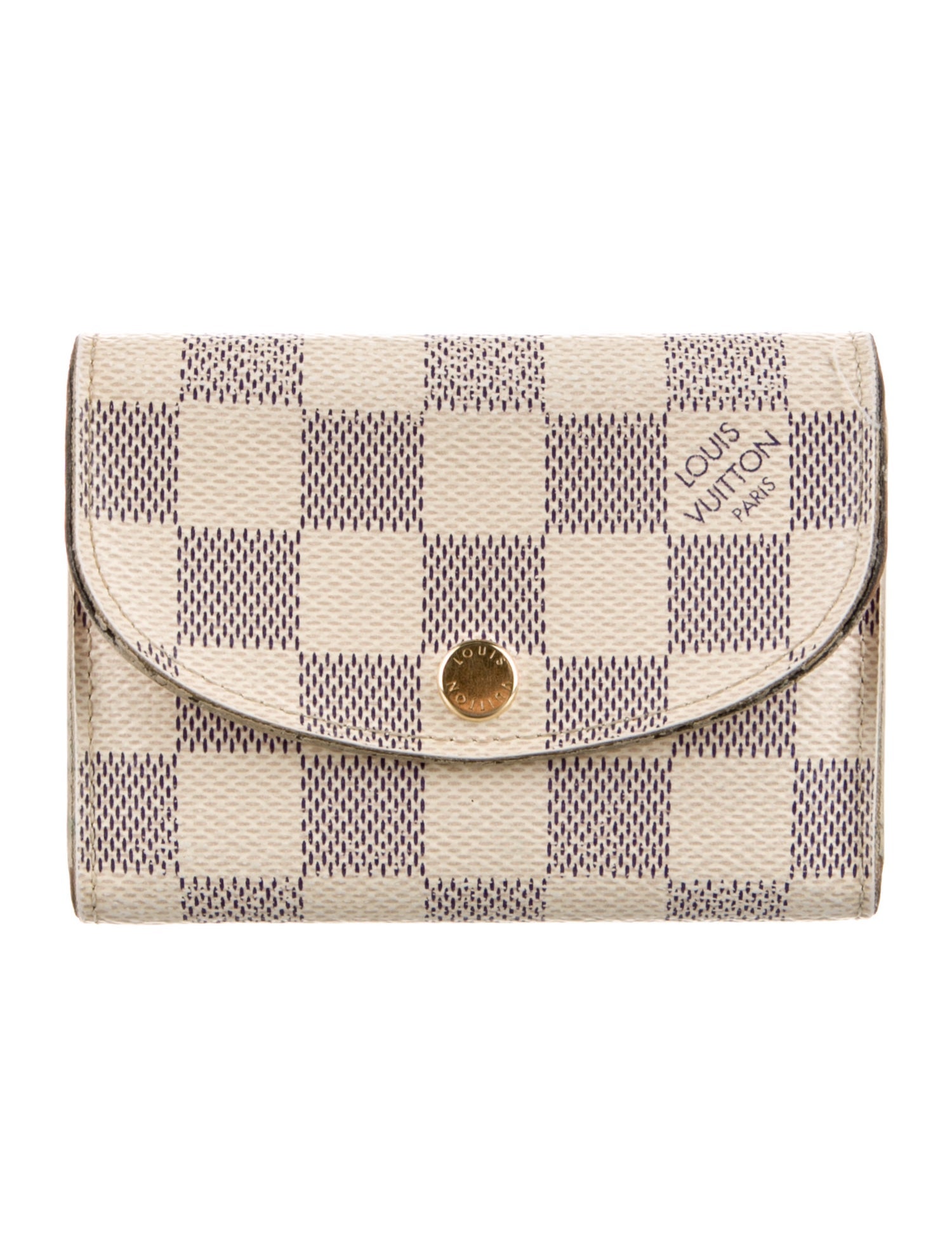 Louis Vuitton 2019 Damier Azur Pattern Rosalie Coin Purse
