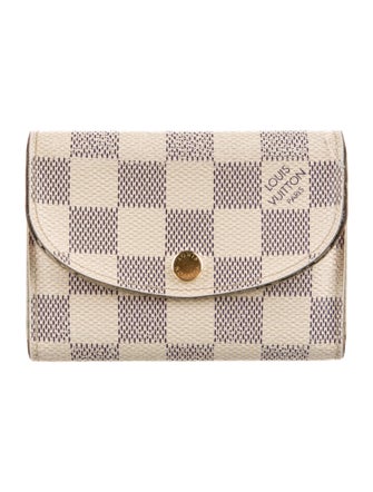 Louis Vuitton 2019 Damier Azur Pattern Rosalie Coin Purse