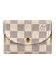 Louis Vuitton 2019 Damier Azur Pattern Rosalie Coin Purse