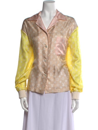 Louis Vuitton 2022 Silk Button-Up Top