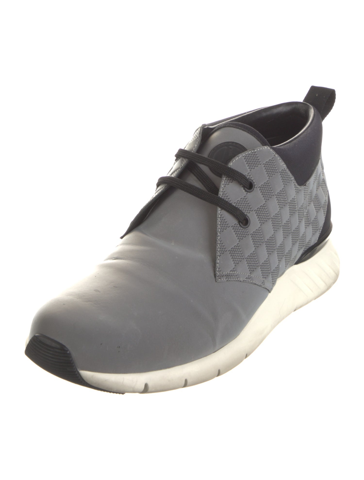 Louis Vuitton Plaid Print Sneakers