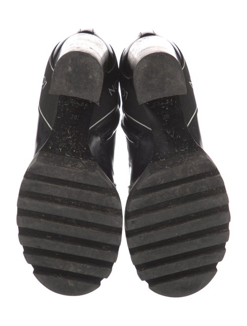 Louis Vuitton Patent Leather Combat Boots