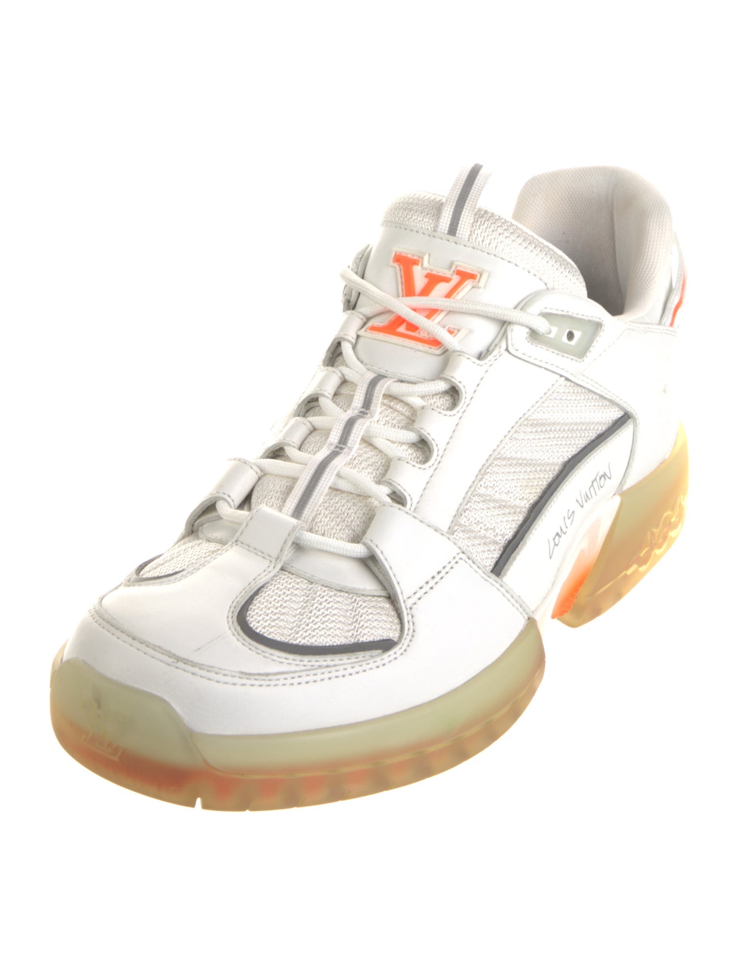 Louis Vuitton Leather Printed Sneakers