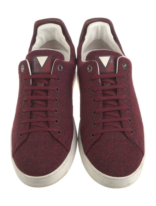 Louis Vuitton Printed Leather Trim Embellishment Sneakers