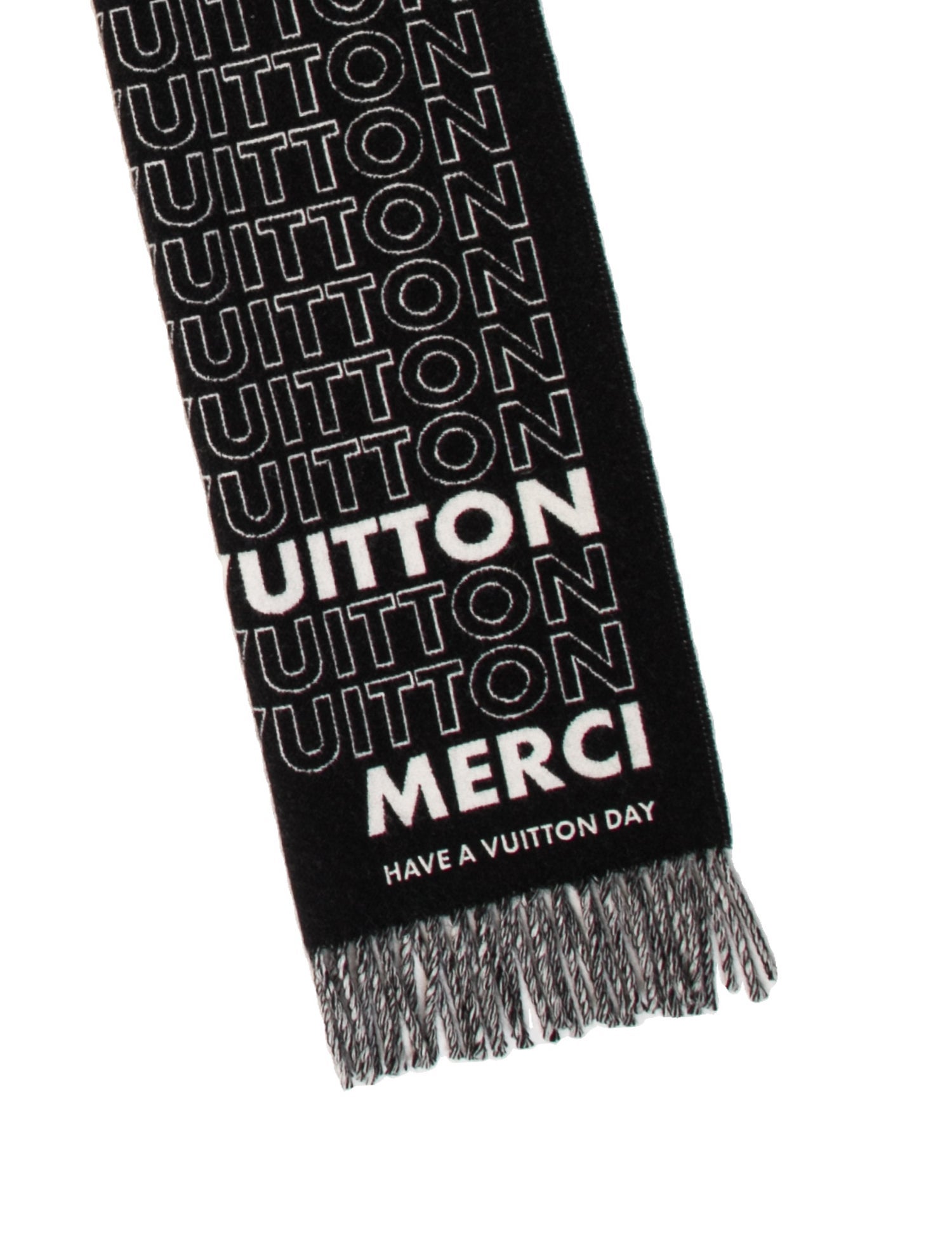 Louis Vuitton City List Wool Scarf