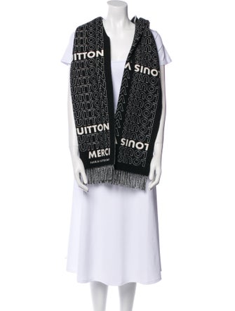 Louis Vuitton City List Wool Scarf