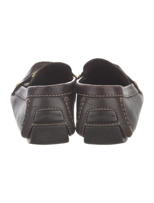Louis Vuitton LV Logo Montecarlo Leather Moccasins