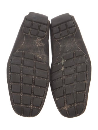 Louis Vuitton LV Logo Montecarlo Leather Moccasins