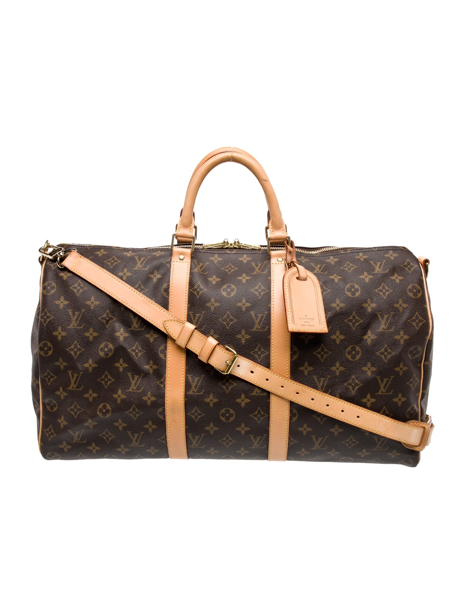 Louis Vuitton Monogram Keepall Bandouliere 50 Duffle Bag