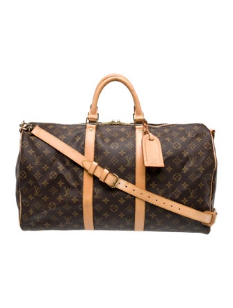 Louis Vuitton Monogram Keepall Bandouliere 50 Duffle Bag