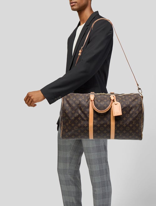 Louis Vuitton Monogram Keepall Bandouliere 50 Duffle Bag