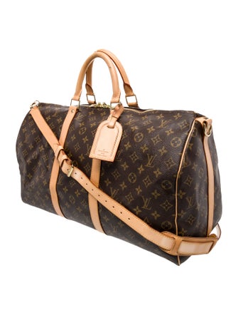 Louis Vuitton Monogram Keepall Bandouliere 50 Duffle Bag
