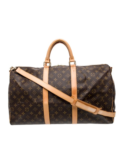 Louis Vuitton Monogram Keepall Bandouliere 50 Duffle Bag
