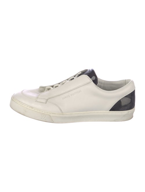 Louis Vuitton Leather Colorblock Pattern Sneakers