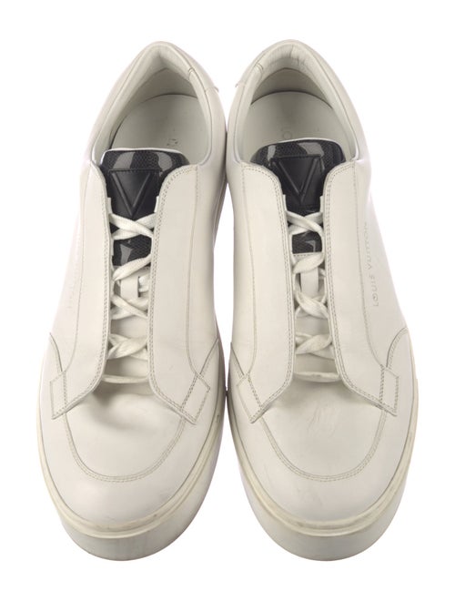 Louis Vuitton Leather Colorblock Pattern Sneakers