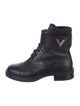 Louis Vuitton Leather Combat Boots