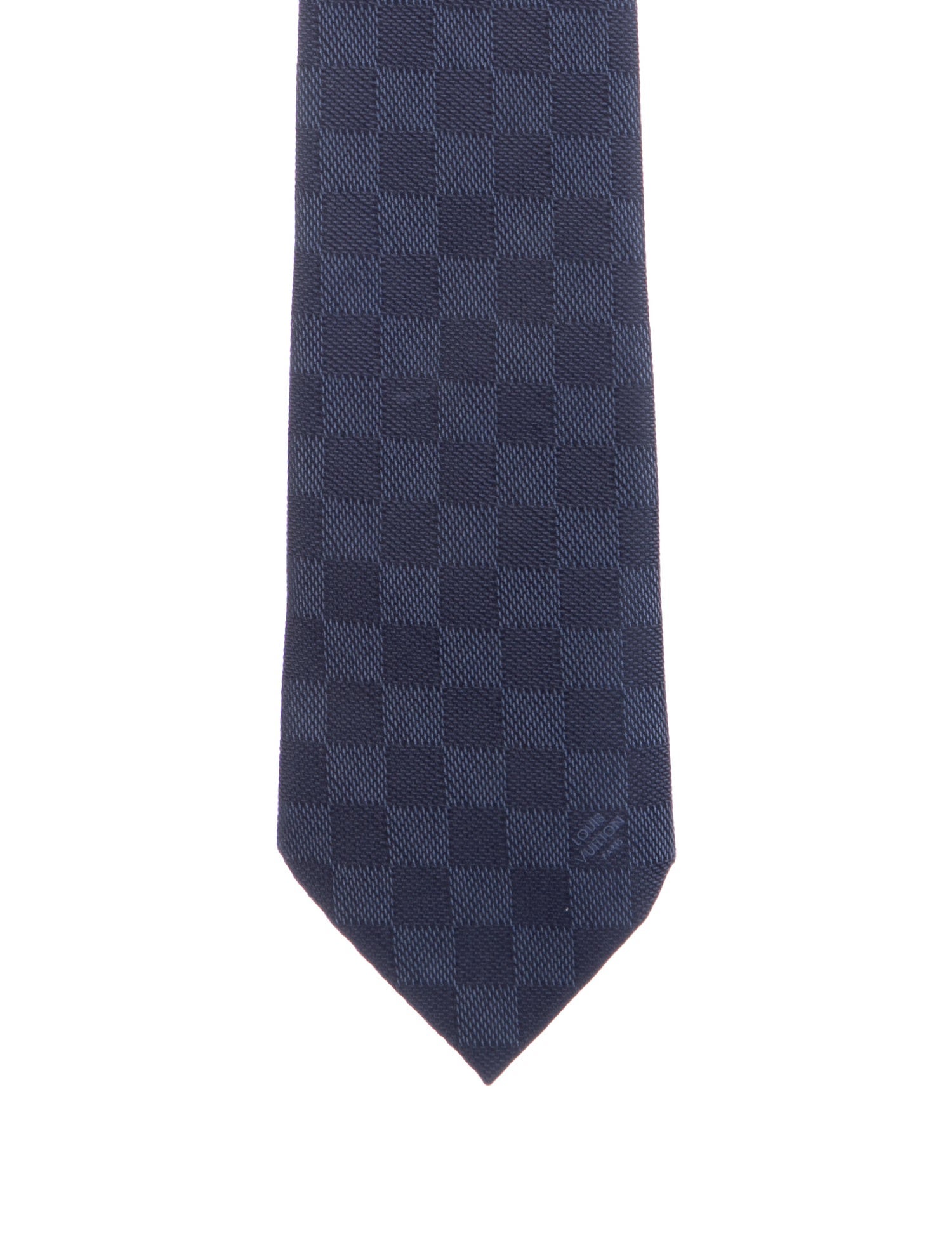 Louis Vuitton Silk Checkered Tie