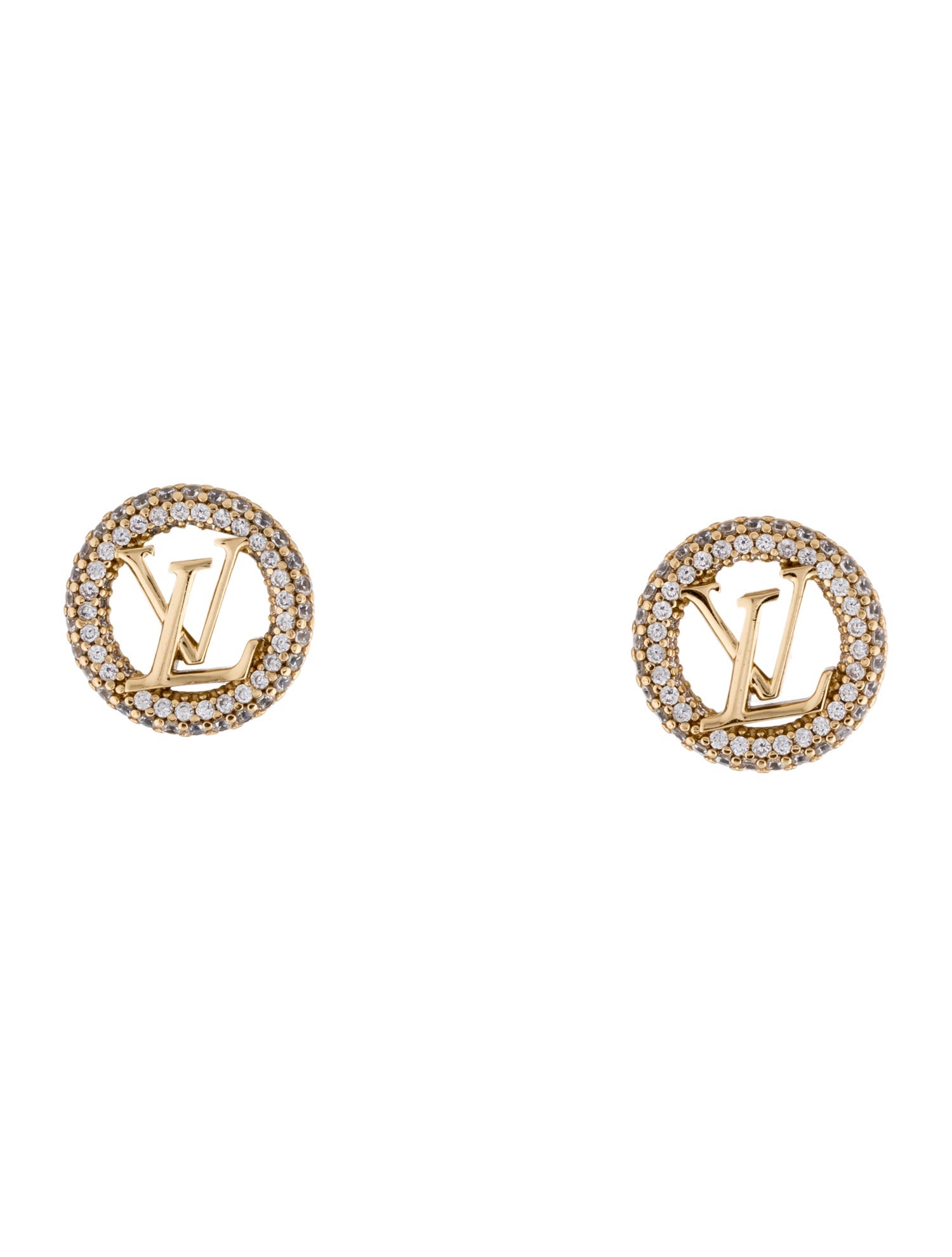 Louis Vuitton Crystal Louise By Night Stud Earrings