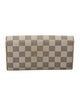 Louis Vuitton Damier Azur Pattern Coated Canvas Sarah Wallet