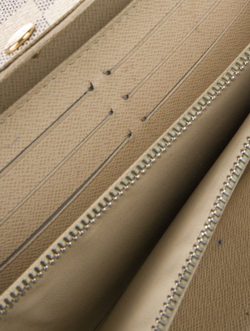 Louis Vuitton Damier Azur Pattern Coated Canvas Sarah Wallet