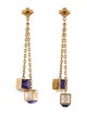 Louis Vuitton Crystal Gamble Drop Earrings