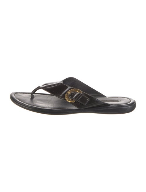Louis Vuitton LV Monogram Patent Leather Slides