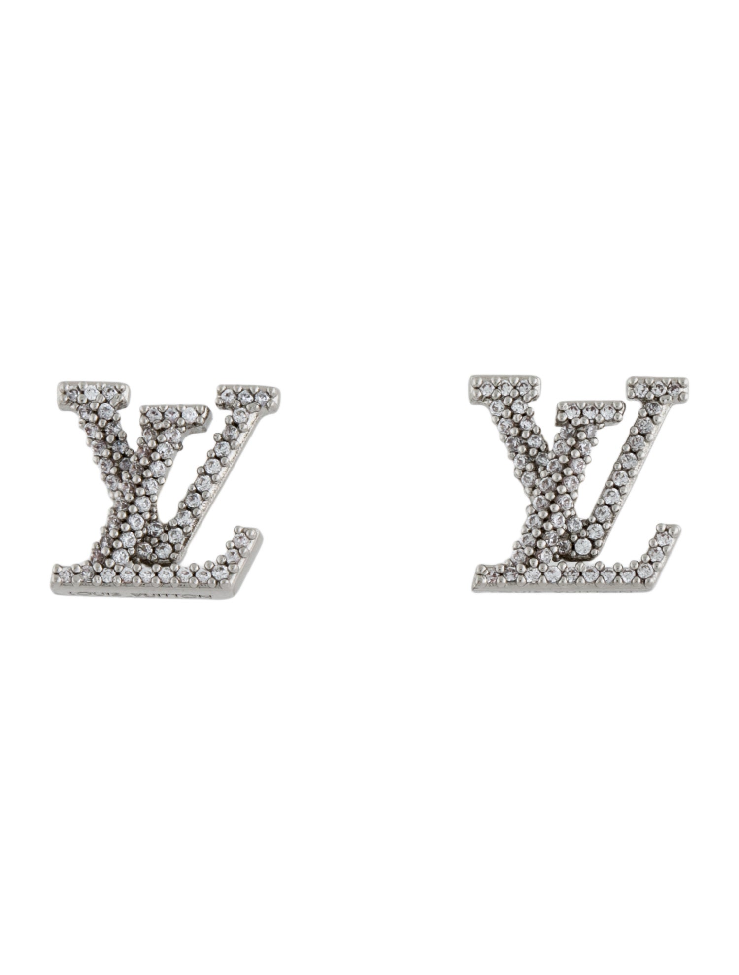 Louis Vuitton Crystal LV Iconic Stud Earrings
