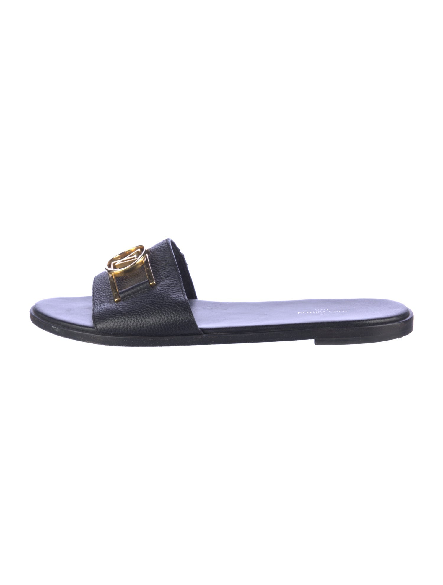 Louis Vuitton Monogram Pattern Leather Slides
