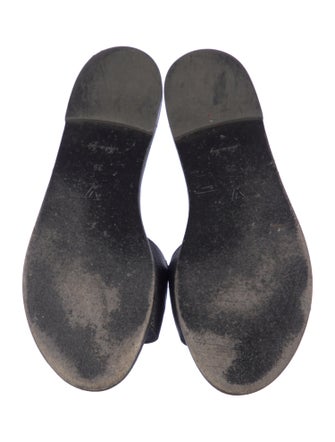 Louis Vuitton Monogram Pattern Leather Slides