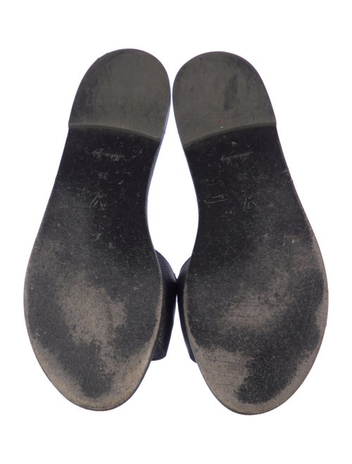 Louis Vuitton Monogram Pattern Leather Slides