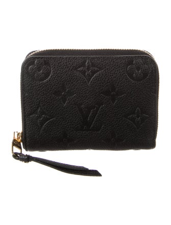 Louis Vuitton LV Monogram Empreinte Leather Zippy Coin Purse