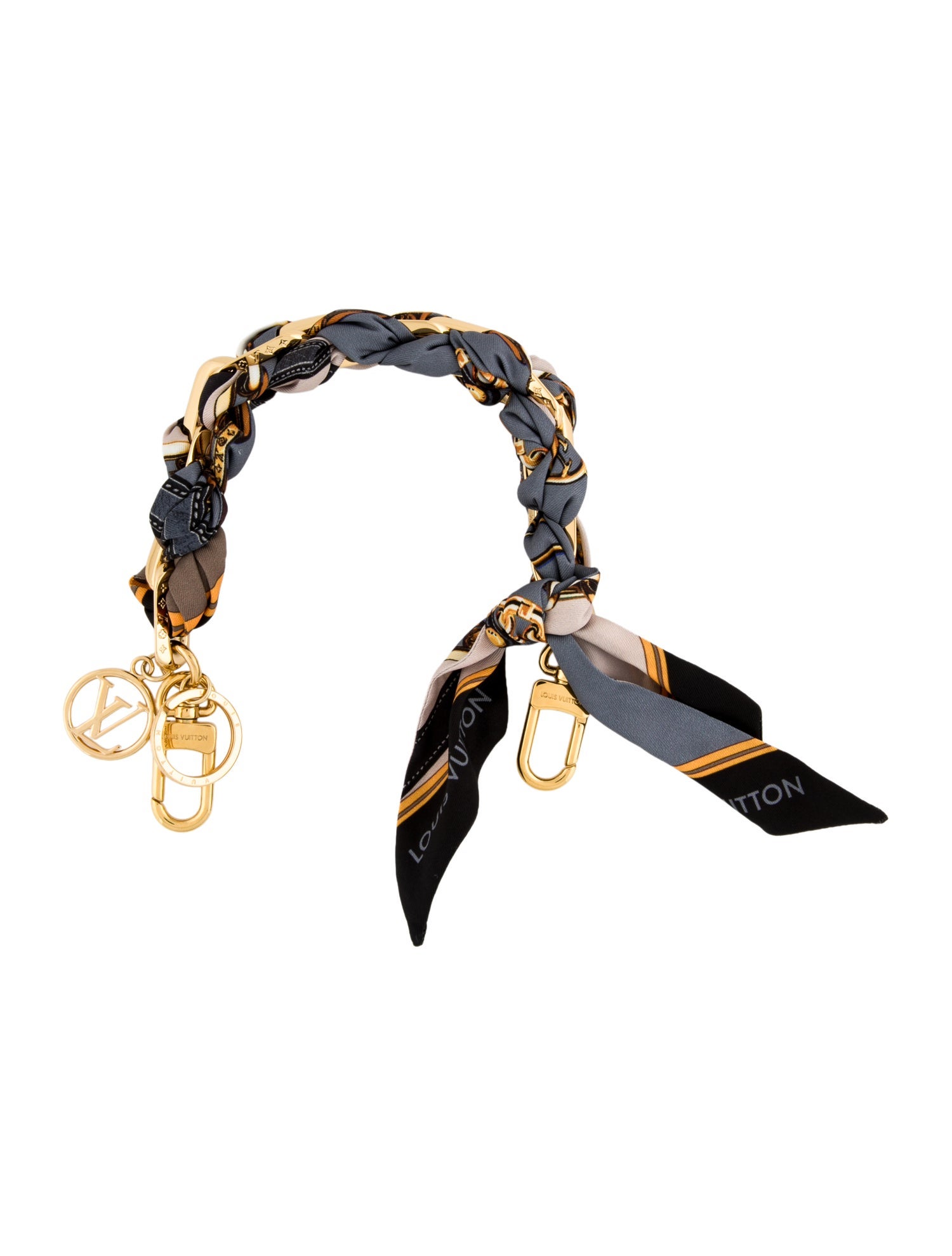 Louis Vuitton Braided Scarf Chain Bag Charm