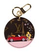 Louis Vuitton 2019 Monogram Illustrè Christmas Paris Vivienne Bag Charm Keychain