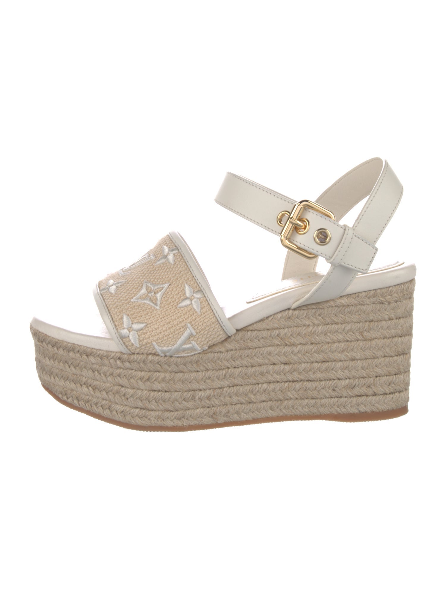 Louis Vuitton LV Monogram Leather Espadrilles