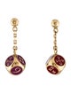Louis Vuitton Enaml Dice Drop Earrings